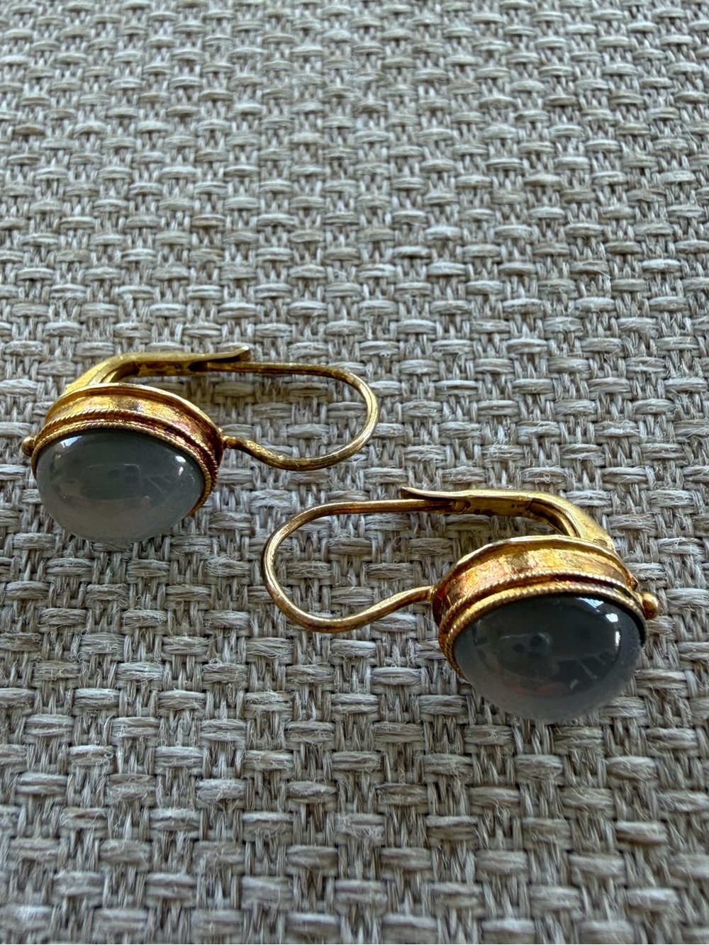 Meg Pepperidge Grey Moonstone Earrings